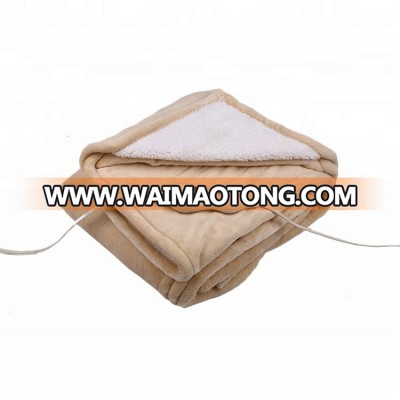 ETL Winter Electric Home use 45*60 personal care electric warming blanket Auto-switch-off winter heated blanket