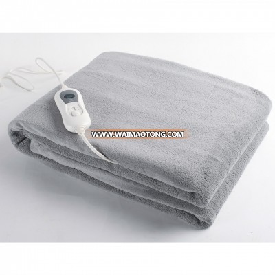 Gray Winter Warming Europe 220V Electric Over Blanket, 180*130cm