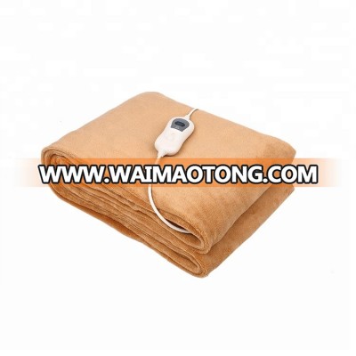 Hot sale customizable full size  auto electric blanket home use personal care electric over blanket