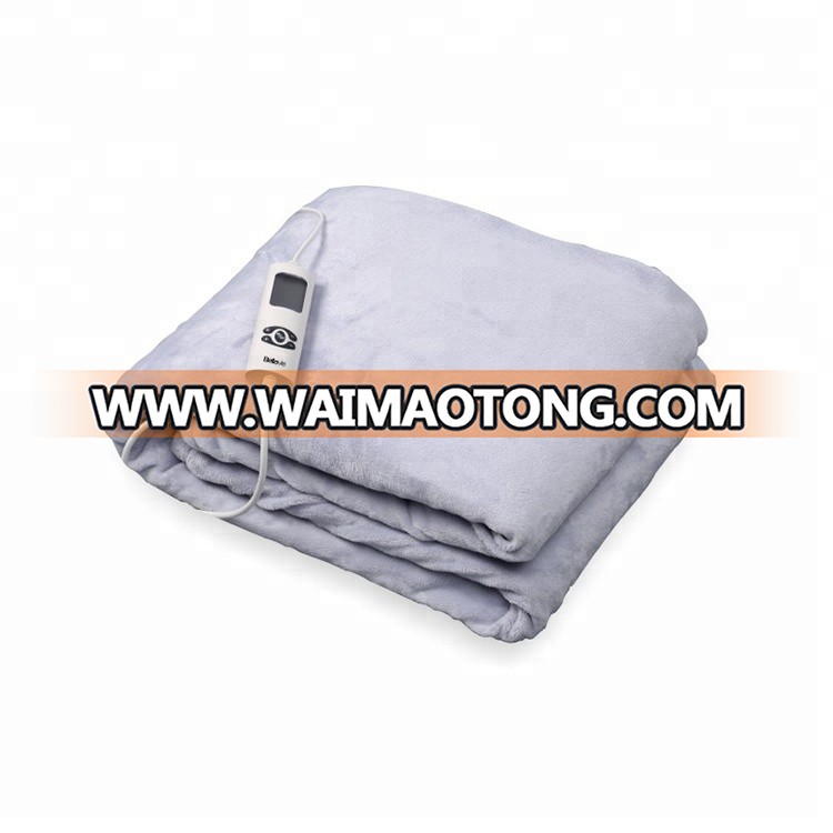 Quality Certification 220 volt queen size heated blanket detachable connector electric blanket