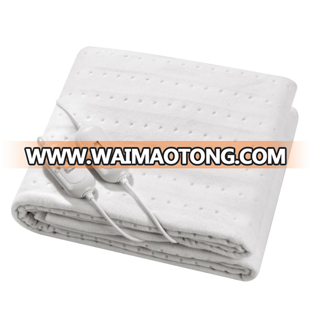 Double Controllers 220V Winter Use Electric Under Blanket, 160*140cm